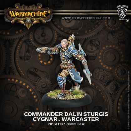 Warmachine: Cygnar (31113): Commander Dalin Sturgis 