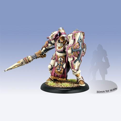 Warmachine: Menoth (32103): Anson Durst, Rock of the Faith, Paladin Warcaster 