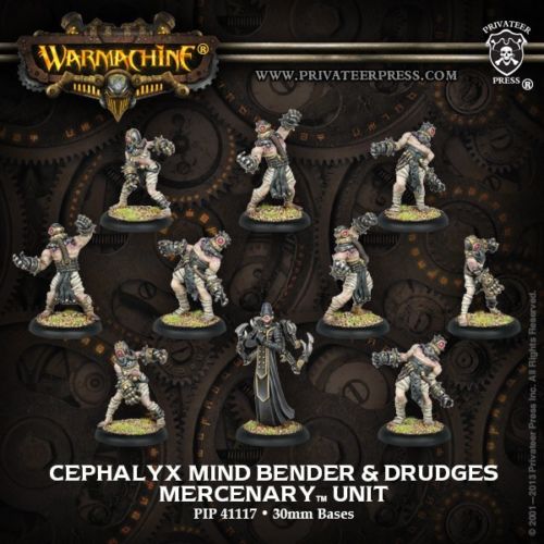 Warmachine: Mercenaries (41117): Cephalyx Mind Bender & Drudges 