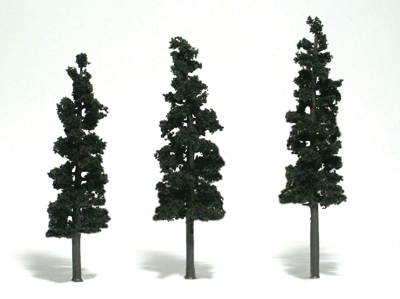 Woodland Scenics: Ready Made Realistic Trees: Conifer Green- 3 Trees (6" - 7") 