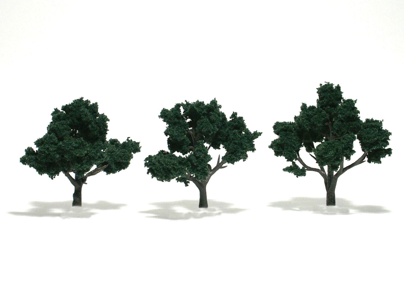 Woodland Scenics: Ready Made Realistic Trees: Dark Green- 3 Trees (3" - 4") 