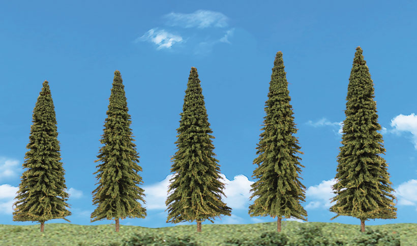 Woodland Scenics: Scene-A-Rama: 5 Evergreen Trees  (2" - 3") 