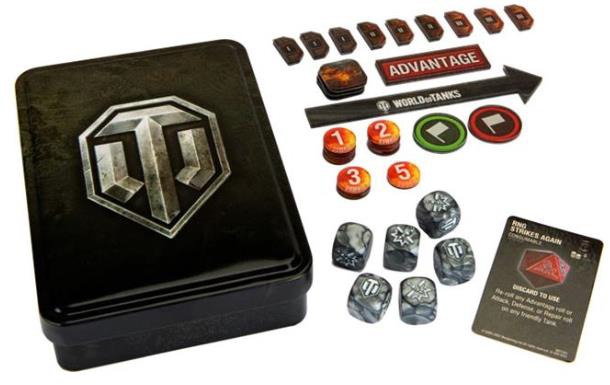 World of Tanks Expansion: Gaming Dice And Tokens Set Tin 