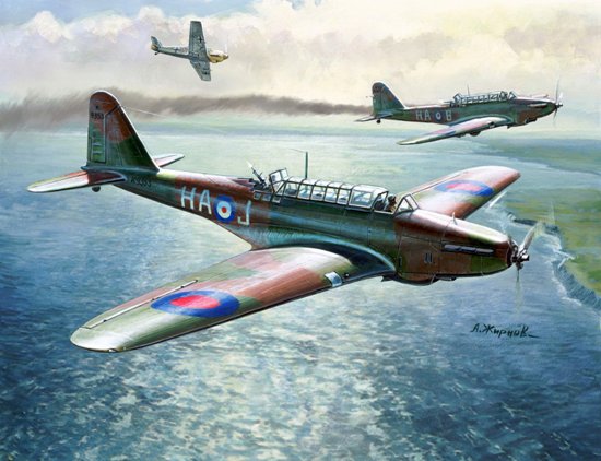 Zvezda Military 1/144 Scale: Snap Kit: British Light Bomber Fairey Battle 