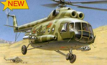 Zvezda Military 1/72 Scale: MIL-8T Helicopter 