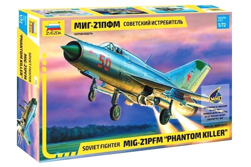 Zvezda Military 1/72 Scale: Soviet 	R MIG-21 PFM 