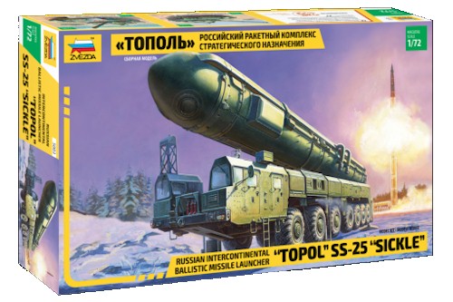 Zvezda Military 1/72 Scale: Topol SS-25 "Sickle" 