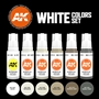 AK-Interactive 3G Series: White Colors Set - AK-11609 [8435568307919]