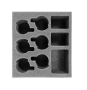 Battlefoam: Hordes: Skorne: Cataphract Incindiarii Plastic Unit Foam Tray (PP.5-3) - BF-PPF5-CIP [812541028722]