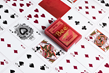 Bee: Playing Cards: Metalluxe: Red - 10022593 [073854093726]-MR