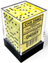 Chessex (25862): Opaque D6 12MM Pastel Yellow/Black (36) - CHX25862 [601982043148]