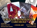 Creature & Encounter Card Decks: Animals & Vermin 