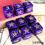 Elder Dice: D6 Set: Astral Elder Sign: Mystic Purple - INB-ED6-A11 [752830896284]