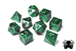 Elder Dice Polyhedral Set: Cthulhu: Drowned Green Raw - INB-EDP-CR1 [787790576822]