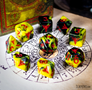 Elder Dice: Polyhedral Set: Yellow Sign: Blood Edition - INB-EDP-Y01B [787790576327]