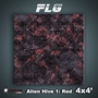 FLG Mats: Alien Hive- Red (4x4) - FLG Mats: Alien Hive- Red (4x4)