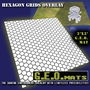 GEO Mats: Hex 1.5" Grid 3x3- Black - TWD18GEO3x3-15HBC [784008125018]