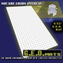 GEO Mats: Square 1" Grid 6x3- White - TWD18GEO6x3-S1WC [784008125063]