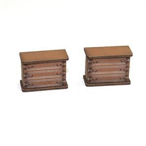 4Ground Miniatures: 28mm Furniture: Light Wood Chest of Drawers (B)