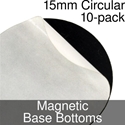 Litko: Magnetic Base Bottoms: Circular 15mm (10) 