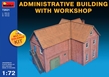 Miniart 1/72 Multi Colored Kit: Administrative Building with Workshop - MA102534 [4820041102534]