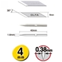 OLFA Multi-Purpose Art Blade for AK-5, 30/pk (KB-5/30B) -  OLFA-1118074 [91511230017]