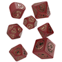 Q-Workshop: 7 Dice Set- Dragons: Red &amp; Gold - QWSRDRA4C [5907699496297]