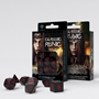 Q-Workshop: Dice Set: Classic Runic - Black and Red  - QWSSCLR06 [5907699494279]