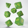 Q-Workshop: Dice Set: Classic Runic - Green and Yellow - QWSSCLR2F [5907699494163]