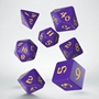 Q-Workshop: Dice Set: Classic Runic - Purple and Yellow - QWSSCLR93 [5907699494217]