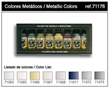 Vallejo Model Air Color 71176: Metallic Colors Set - VAL71176 [8429551711760]