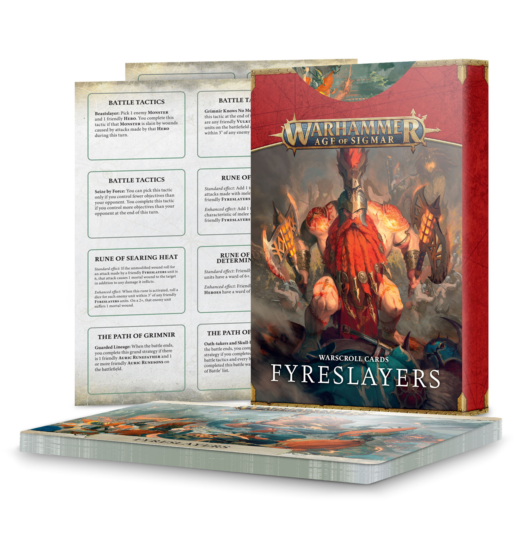 Warhammer Age of Sigmar: Warscroll Cards: Fyreslayers (2022) 