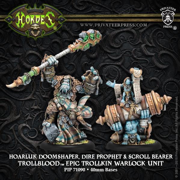 Hordes: Trollbloods (71090): Hoarluk Doomshaper, Dire Prophet-Trollblood Epic Trollkin Warlock Unit 
