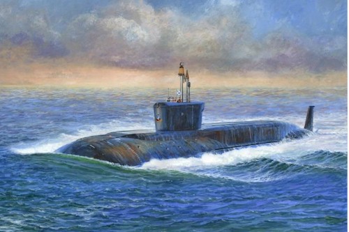 1/350 Scale: Russian Nuclear Sub "Yuri Dolgorukiy" 