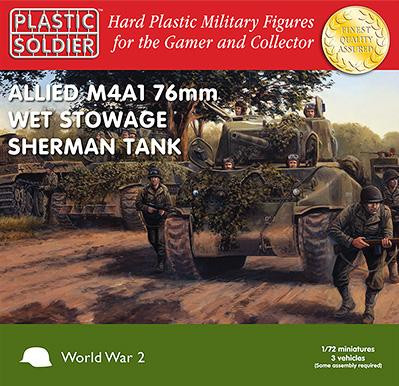 Plastic Soldier Company: 1/72 American: Sherman M4A1 76mm Wet Tank 