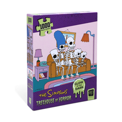 1000 PC Puzzle: The Simpsons: Treehouse of Horror: Skeleton Couch Gag (Glow) 