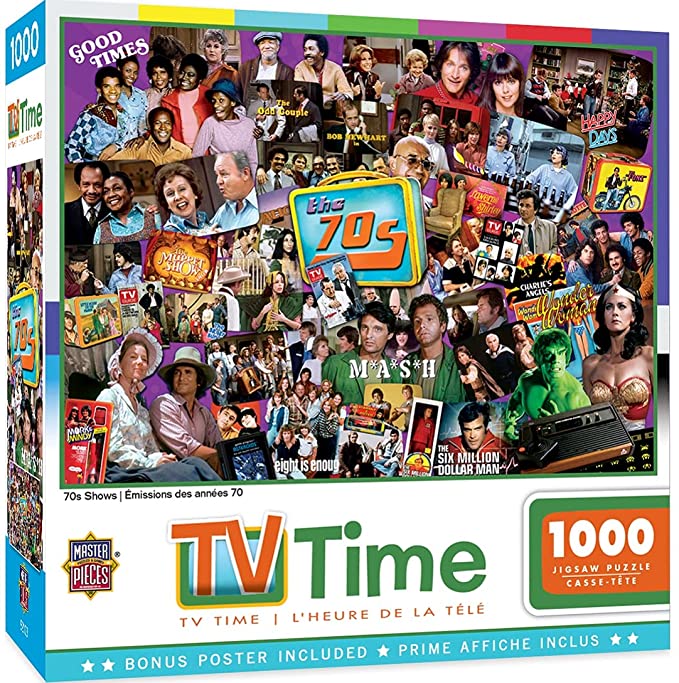 1000 Piece Puzzle: TV Time - 70s Shows 