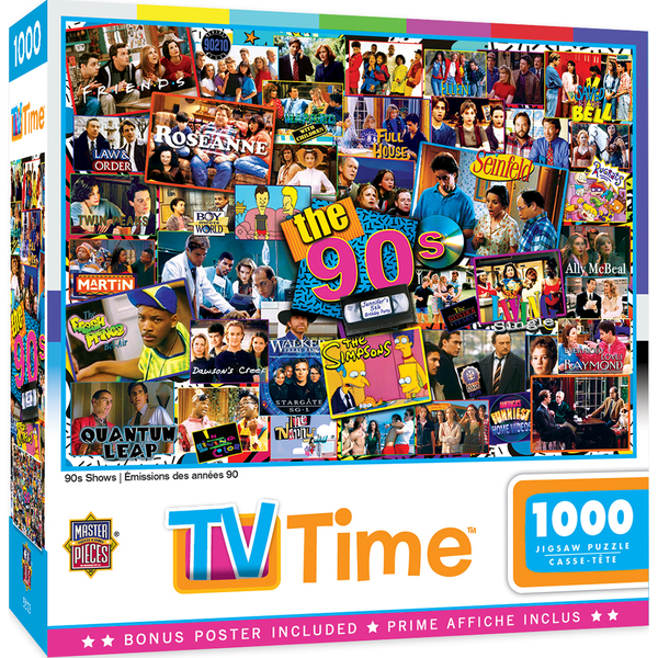 1000 Piece Puzzle: TV Time - 90s Shows 