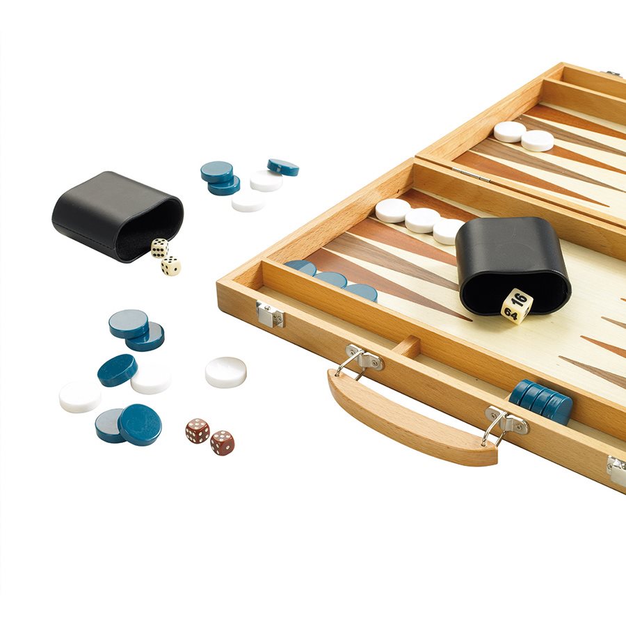 15" Wooden Backgammon 