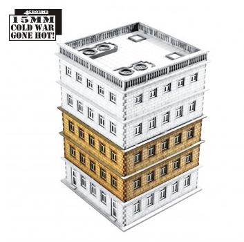 4Ground Miniatures: 15mm: Cold War Gone Hot!: Hab Block Add-on 2  
