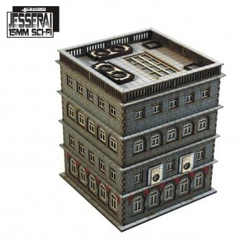4Ground Miniatures: 15mm Jesserai: District XXII Hab Block 3 