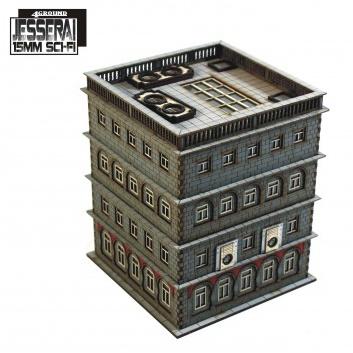 4Ground Miniatures: 15mm: Jesserai: District XXII Hab Block 3 