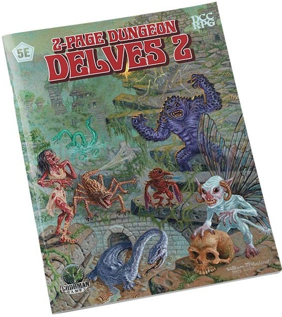 2-Page Dungeon Delves (5e) (DCC) 