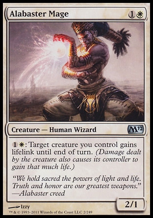 MTG: 2012 Core Set 002: Alabaster Mage 