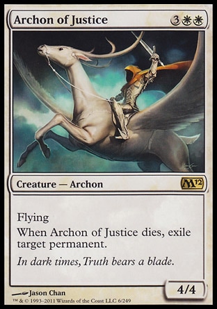 MTG: 2012 Core Set 006: Archon of Justice 