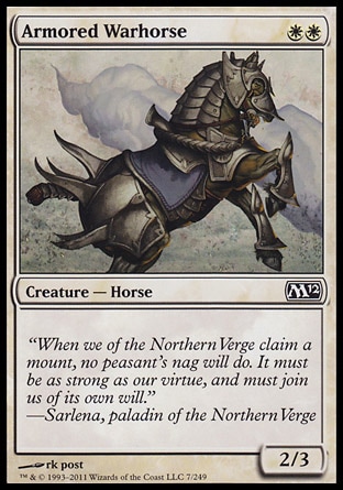 MTG: 2012 Core Set 007: Armored Warhorse 