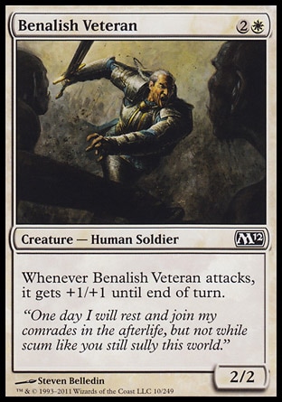 MTG: 2012 Core Set 010: Benalish Veteran 
