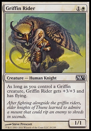 MTG: 2012 Core Set 020: Griffin Rider 