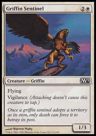 Magic: 2012 Core Set 021: Griffin Sentinel 
