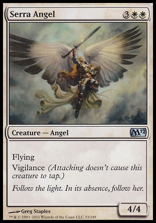 MTG: 2012 Core Set 033: Serra Angel 